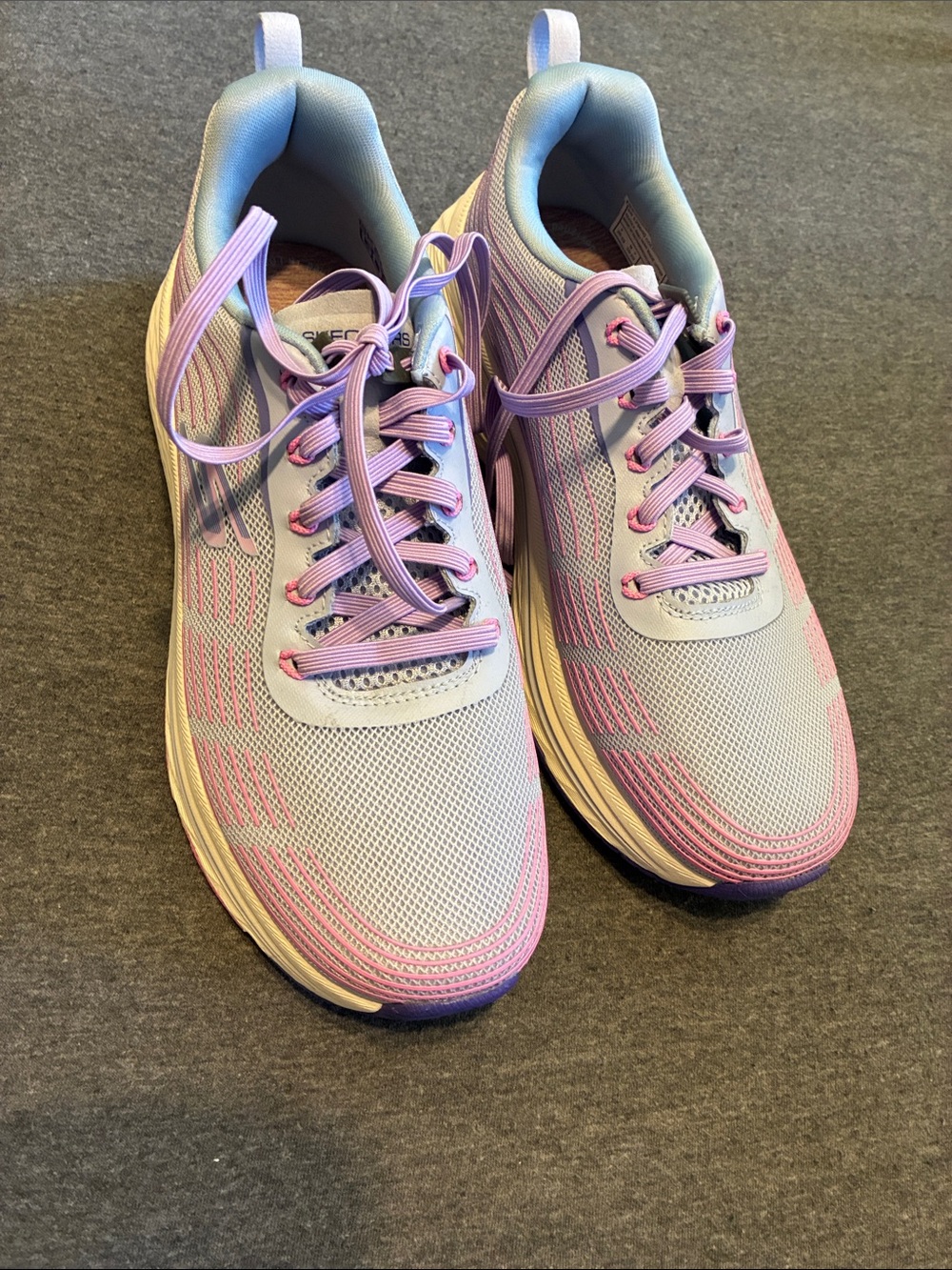 Skechers Women's Light Purple and Pink Athletic Sneakers